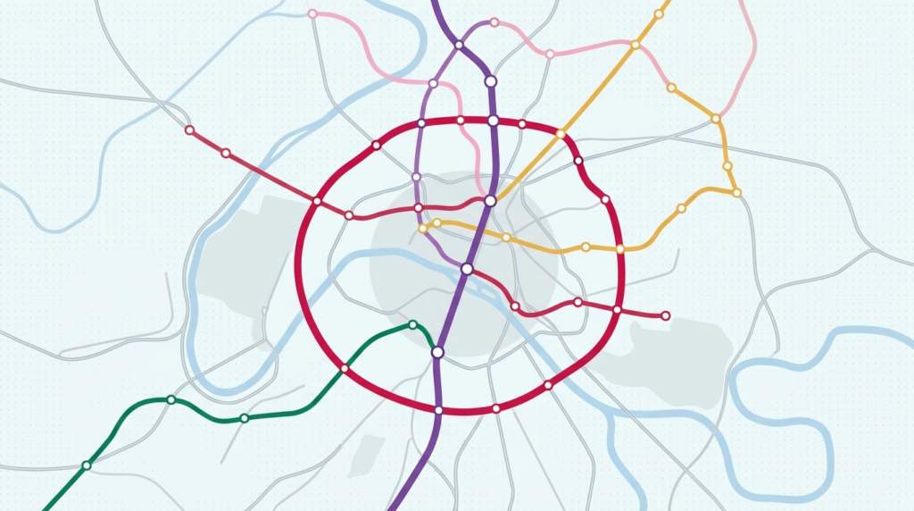 Carte du r&eacute;seau du Grand Paris